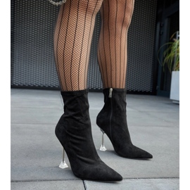 Ferguson black ankle boots with a decorative heel 1