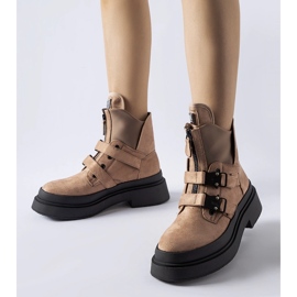 Brown Glen platform ankle boots 1