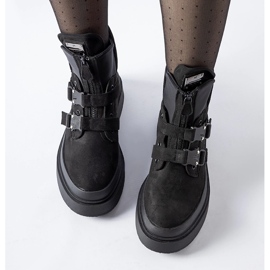 Black Glen platform ankle boots 1