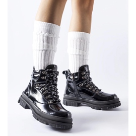 Black patent ankle boots from Richards 1