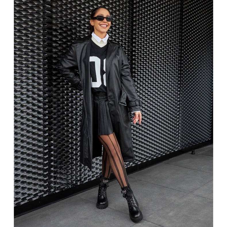 Karino black leather insulated boots 1