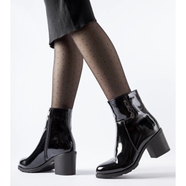 Black patent ankle boots from Ludovica 1 Black patent ankle boots from Ludovica 1