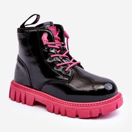 Insulated Patent Children's Boots Big Star MM374148 Black and Pink 1 Insulated Patent Children's Boots Big Star MM374148 Black and Pink 1