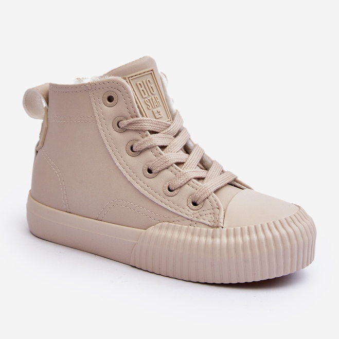 Insulated Children's Sneakers with Zipper Big Star MM374012 Light Beige 1 Insulated Children's Sneakers with Zipper Big Star MM374012 Light Beige 1