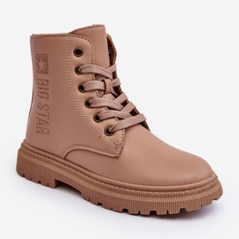 Children's Leather Warm Boots Big Star MM374154 Beige 1