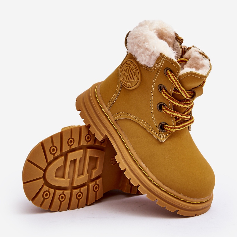 Children's Trappers Camel Marialee Zipper Boots with Sheepskin brown 1 Children's Trappers Camel Marialee Zipper Boots with Sheepskin brown 1