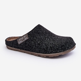 Men's Home Shoes Inblu Slippers CR000015 Dark Gray grey 1