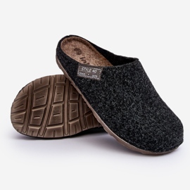 Men's Home Shoes Inblu Slippers CR000015 Dark Gray grey 2
