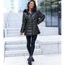 Black patent ankle boots with Sfaranda rhinestones 1