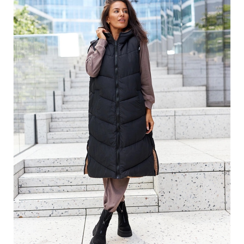 Black insulated ankle boots with Azzurra zipper 1