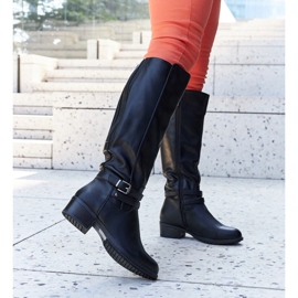 Black high insulated Aldisio boots 1