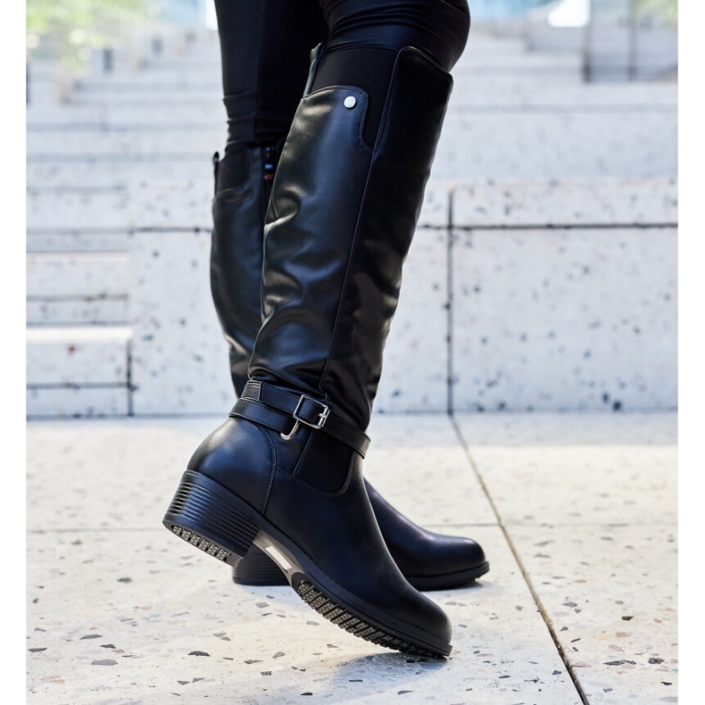 Black Castelvetro low-heeled boots 2 Black Castelvetro low-heeled boots 2