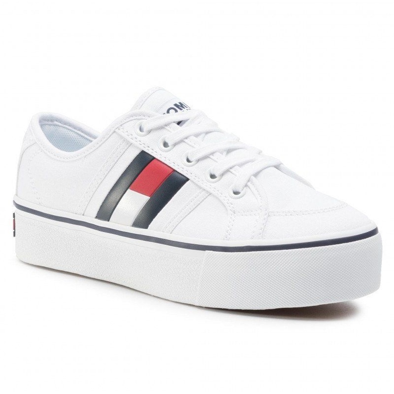 Tommy Hilfiger Tommy Jeans Flatform Flag Sneaker EN0EN00944-YBR white 1