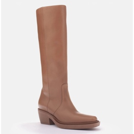 Marco Shoes Imane cowboy boots beige 1