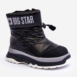 Children's Insulated Snow Boots With Zipper Black Big Star MM374195 1
