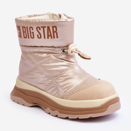 Children's Insulated Snow Boots With Zipper Big Star MM374197 beige 1
