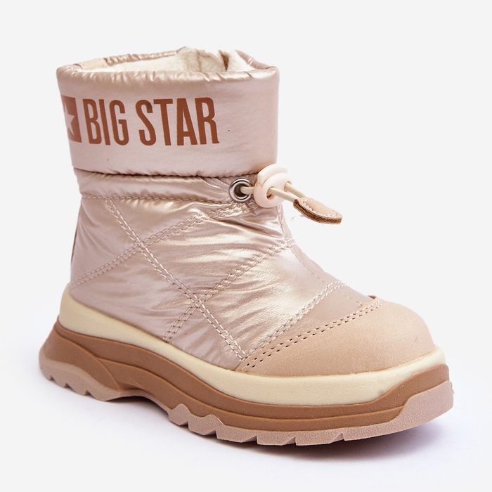 Children's Insulated Snow Boots With Zipper Big Star MM374197 beige 1