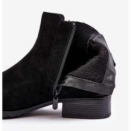 Women's Chelsea boots with flat heels, Black Sauamia 2