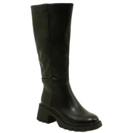 Women's high -heeled boots black Filippo 1