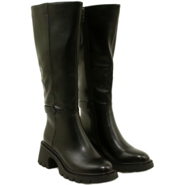 Women's high -heeled boots black Filippo 3