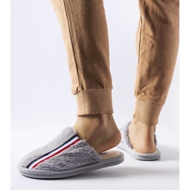 Gray slippers grey 1