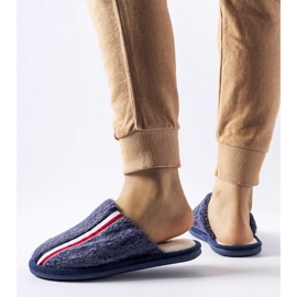 Navy blue slippers 1 Navy blue slippers 1