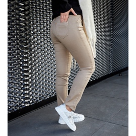 White leather sneakers on the platform 1