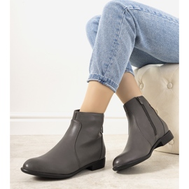 Gray women's boots from Barros grey 1