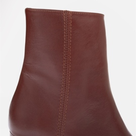 Marco Shoes Rosie Leather Ankle Boots brown 1