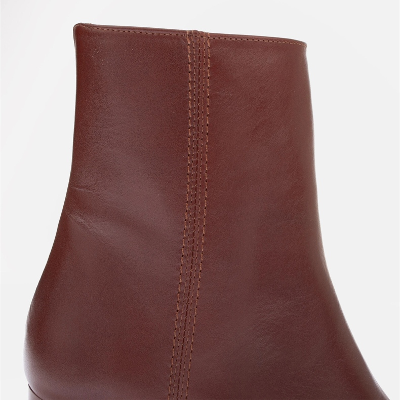 Marco Shoes Rosie Leather Ankle Boots brown 1