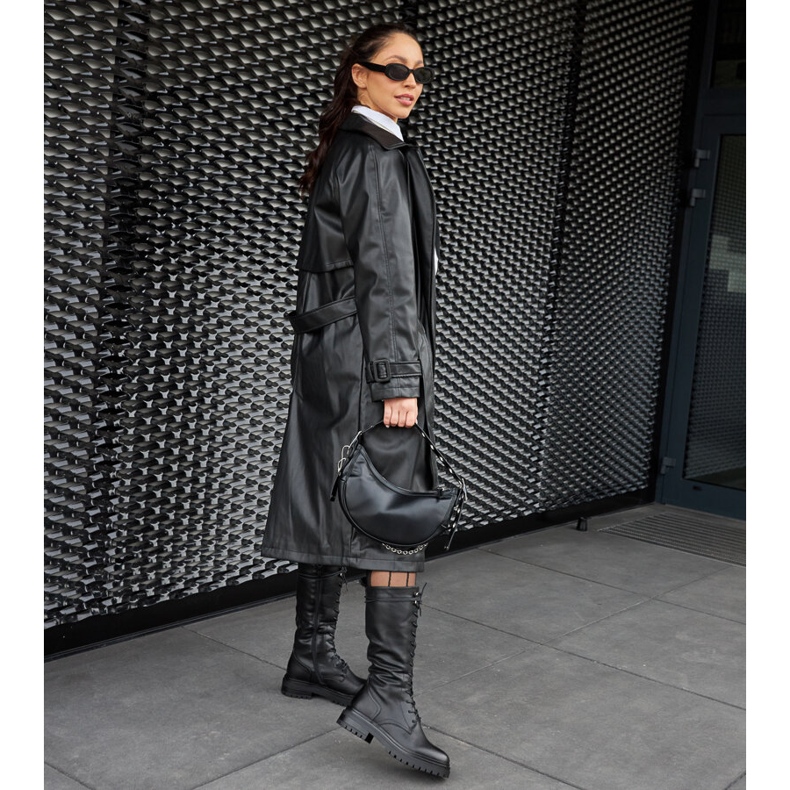 Black high lace-up Montepiano workers 1