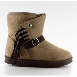 Women's Emusy With Fringes K1661504 Taupe beige 1