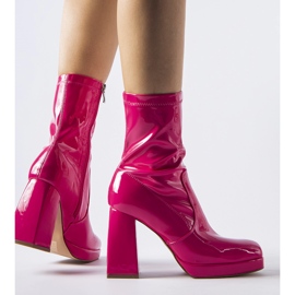 Pink patent ankle boots from Joalic 1
