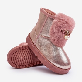 Pink Hasiba Children's Snow Boots Lined With Fur 2 Pink Hasiba Children's Snow Boots Lined With Fur 2
