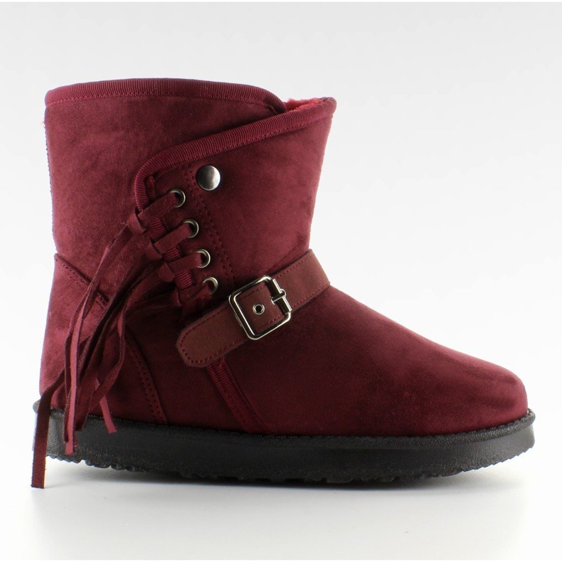 Women's Emusy With Fringes K1661504 Burdeos red 1