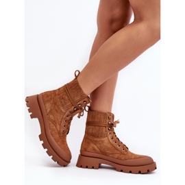 Camel Gordts Women's Trapper Boots brown 6