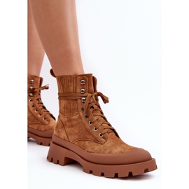 Camel Gordts Women's Trapper Boots brown 7