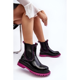 Women's Leather Chelsea Boots Maciejka 06199 Black 1