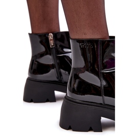 Patent Leather Women's Boots GOE MM2N4058 Black 1