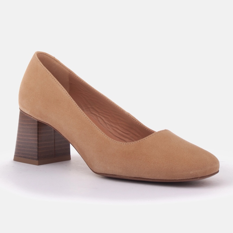 Marco Shoes Suede pumps beige 1 Marco Shoes Suede pumps beige 1