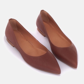 Marco Shoes Subtle ballerinas brown 1 Marco Shoes Subtle ballerinas brown 1