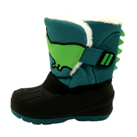Befado children's insulated snow boots 160X016 black and green 2 Befado children's insulated snow boots 160X016 black and green 2