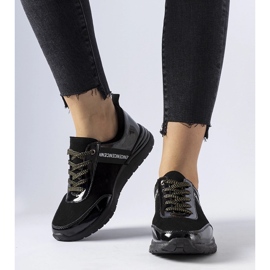 Black leather Castelfidardo sneakers 1