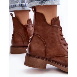 Classic Women's Flat Boots Brown Ballisa 1