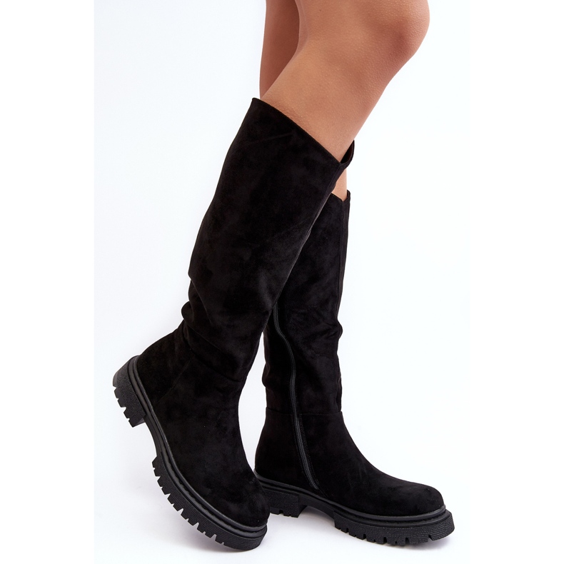 Black Heliofa Insulated Over-the-Knee Women's Boots 1