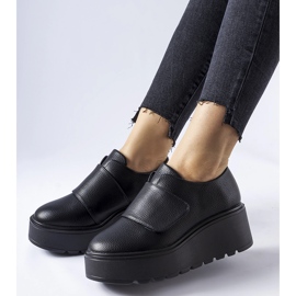 Black shoes with Cajon leather insole 1