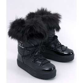 Kendals Black fur snow boots 1