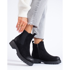 Women's Shelovet black Chelsea boots 1