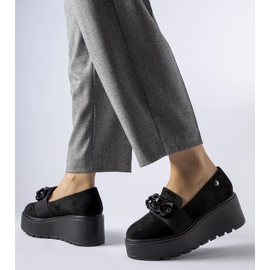 Black Edma platform shoes 1