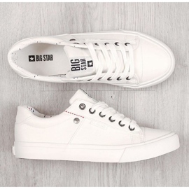 Men's low eco leather sneakers Big Star GG174028 white 2 Men's low eco leather sneakers Big Star GG174028 white 2